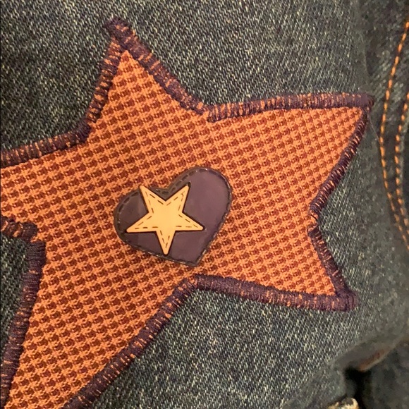 NWT folk art jean jacket - Picture 4 of 7